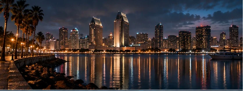 San Diego — illustrated campaign cityscape