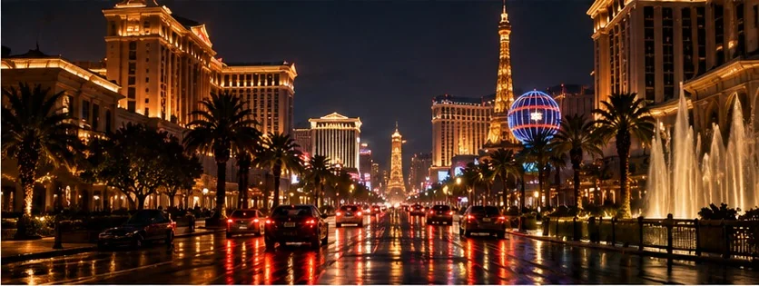Las Vegas — illustrated campaign cityscape