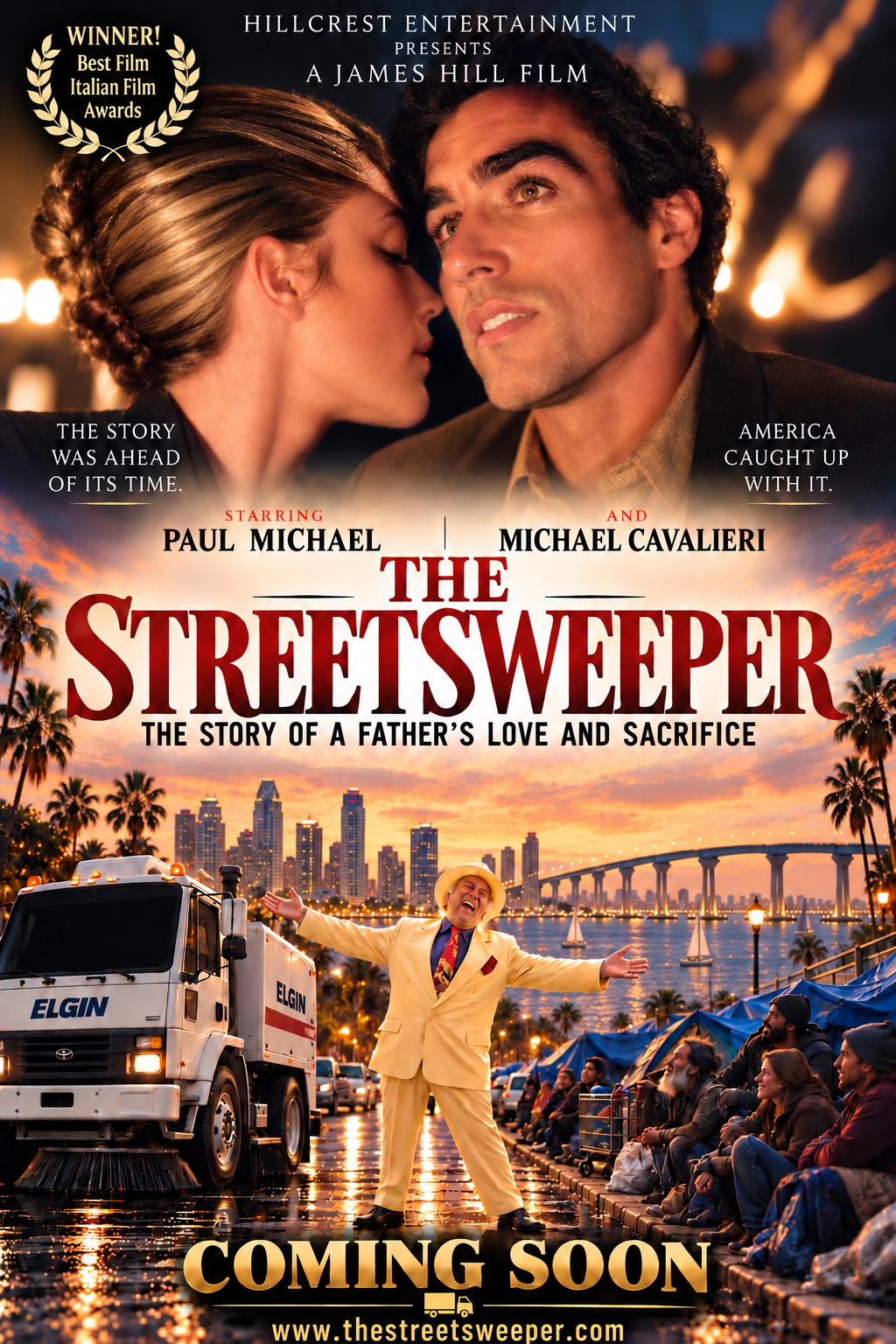 The Streetsweeper poster — coming soon. The story of a father’s love and sacrifice.
